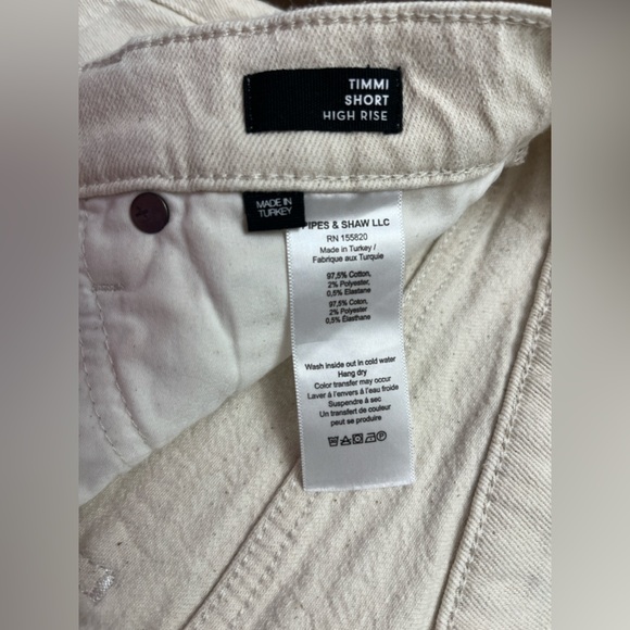 Veronica Beard Timmi Cutoff Shorts Size 30 / 10 Ecru High Rise Designer Summer - Picture 9 of 16